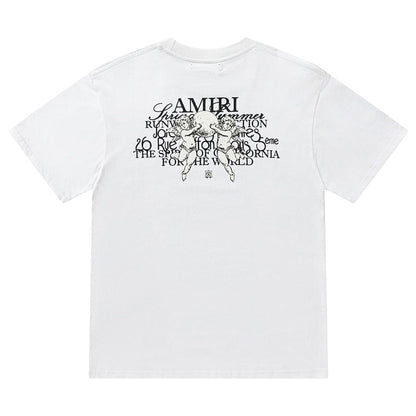 AMRI Crew Neck Unisex Street Style Plain Cotton T-Shirt