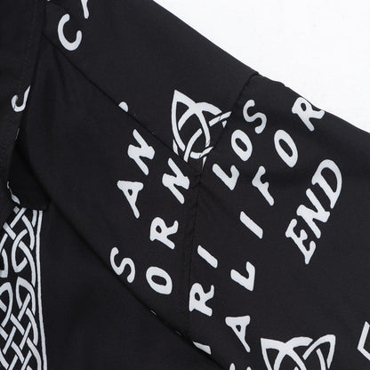 AMRI Ouija Board Bowling Shirt In Black
