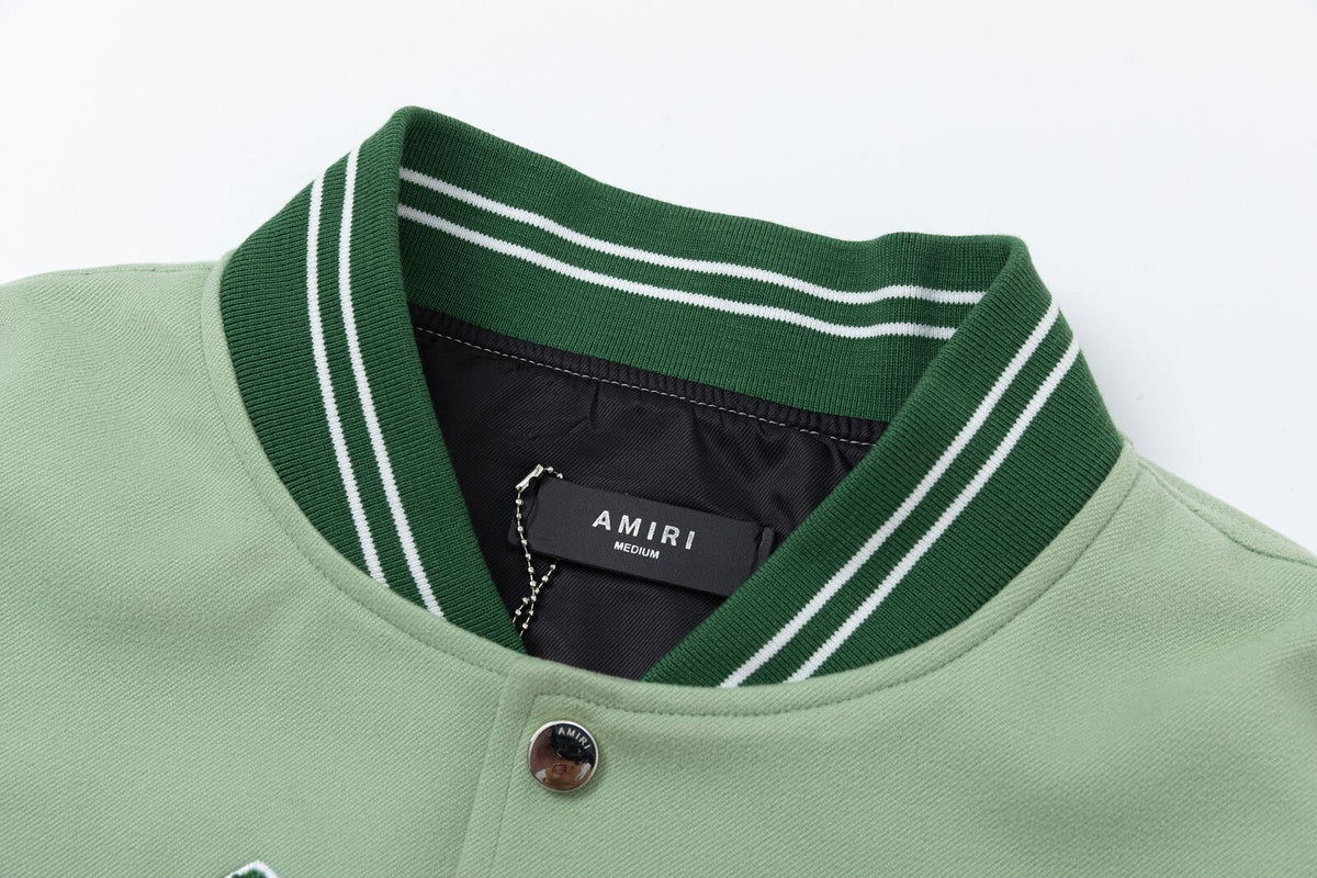 AMRI Angel Branded Woven Varsity Jacket