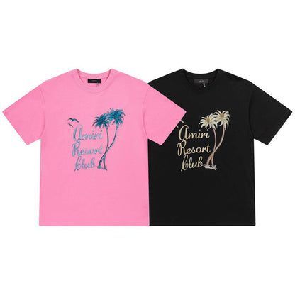 AMRI Twisted Palms Cotton T-Shirts