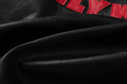 AMRI Club Leather Varsity Jacket
