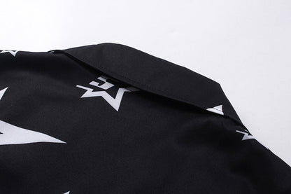 Sp5der Star Pattern Short-sleeved Shirt