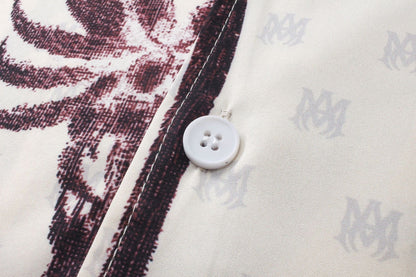AMRI Twisted Palms silk shirt